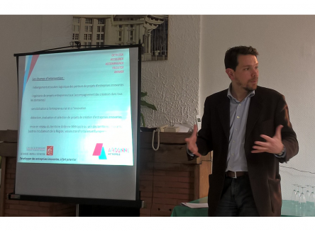 At a business leaders’ meeting in May, the president of Ardenne Métropole, Boris Ravignon, introduced the brand new regional incubator Rimbaud’Tech