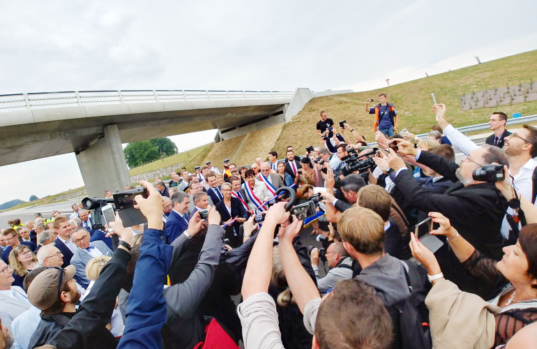 End of July 2018, the new Ardennes motorway (A304), was opened by French Transport Minister, Elisabeth Borne, with a wide range of other French and Belgian political and economic figures